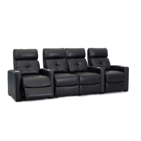 Orren Ellis 116'' Wide Home Theater Configurable Seating with Cup